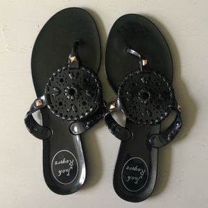 Kids Jelly Black Jack Rogers Shoes